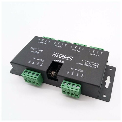 Усилитель-сплиттер SP901E, SPI/DMX, 4/8 порта ws2812b led tape controller ws2811 sk6812 bluetooth sp105e spe sp110e wi fi sp108e sp501e music magic control