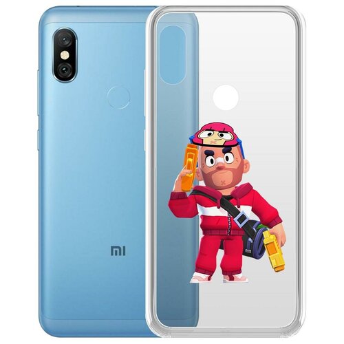 фото Чехол-накладка clear case brawl stars-красавчик кольт для xiaomi redmi note 6 pro krutoff group