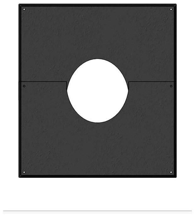 Дымоход Schiedel Permeter 25 Декоративная пластина 35-45° (⌀ 200/250 мм)(Черный цвет)