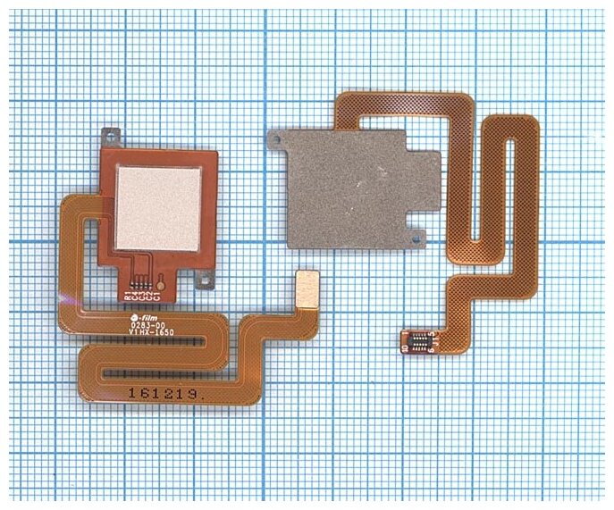 Шлейф со сканером отпечатка пальца для Xiaomi Redmi 4 золотой