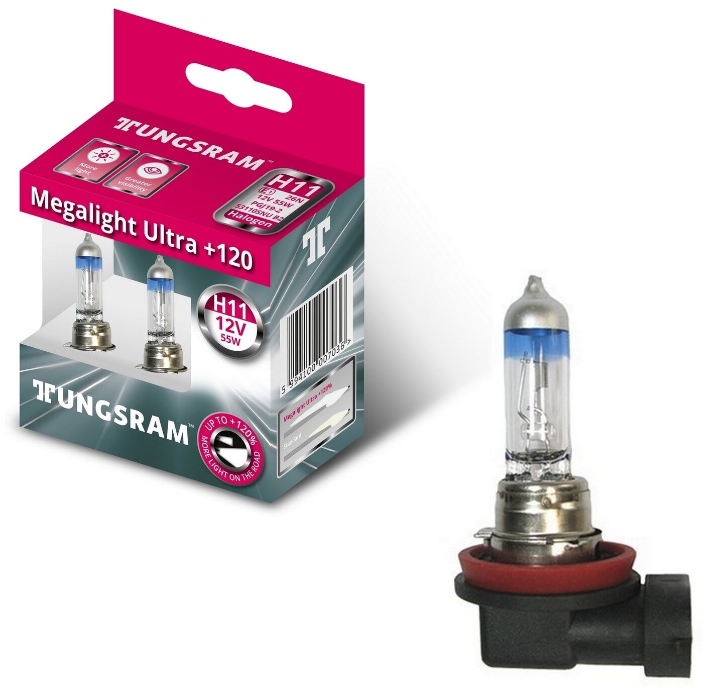 Лампы TUNGSRAM "Megalight Ultra +120"