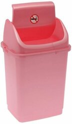 Ведро для мусора Камелия, 4 л, розовый перламутр