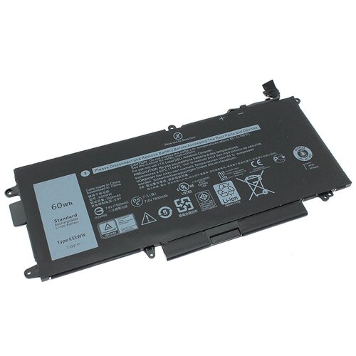 Аккумуляторная батарея для ноутбука Dell Latitude 7390 (71TG4) 11.4V 3940mAh аккумуляторная батарея для ноутбука dell latitude 7390 71tg4 11 4v 3745mah