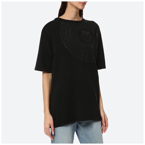 Футболка для женщин, PINKO, модель: 1G17NNY82QQ49, цвет: розовый, размер: XS