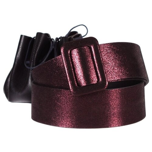 фото Ремень/ремень женский/натуральная кожа/mayger/а-рн-5009-2/синий/90/цельнокроеный/пряжка двойное звено/подарочный мешочек