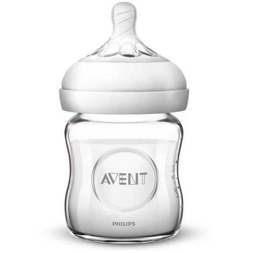 Стеклянная бутылочка Philips Avent серии Natural 0 мес+, 120 мл, 1 шт. SCF051/17