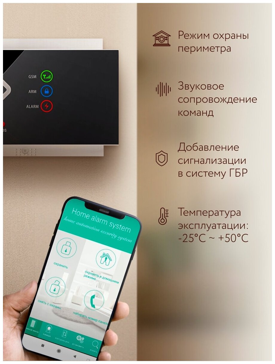 Беспроводная охранная GSM сигнализация PS-link G10A / Страж Стандарт для дома квартиры дачи коттеджа гаража