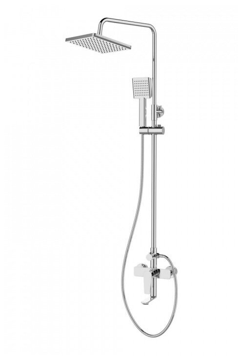 Agger Brilliant душевая система со смесителем для ванны/душа, хром A0394400 .