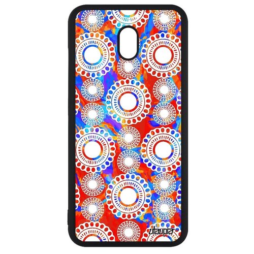 фото Красивый чехол на смартфон // xiaomi redmi 8a // "кружевной узор" орнамент кружево, utaupia, красный