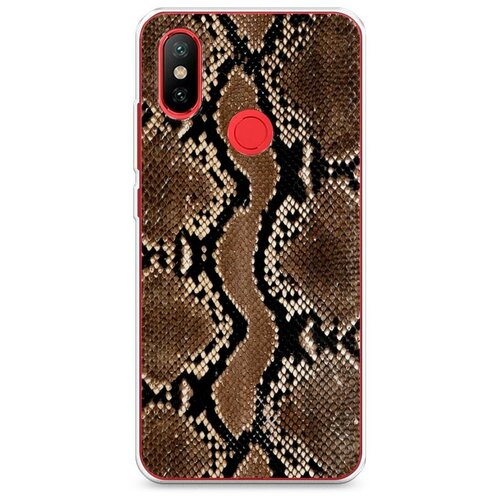 фото Силиконовый чехол "кожа питона" на xiaomi mi 6x / сяоми ми 6х case place