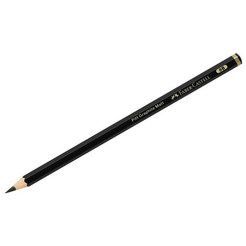 Faber-Castell Набор карандашей чернографитных Pitt Graphite Matt 8В 12 шт. (115208) черный 12 шт.