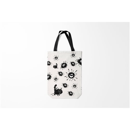 фото Сумка-шоппер / 31х42 см / антикоронавирус / разные принты covid 19 burnettie