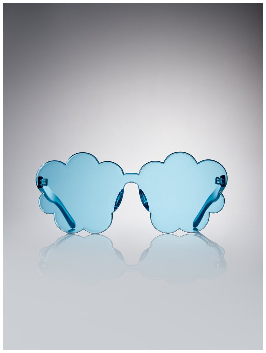 50638, Очки детские солнцезащитные Happy Baby, очки с защитой от ультрафиолетового излучения: UV400, голубые облака