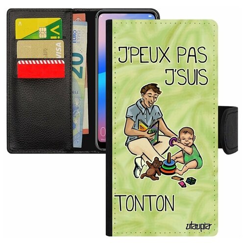 фото Чехол книжка на телефон redmi 6a, "не могу - стал дядей!" семья пародия utaupia