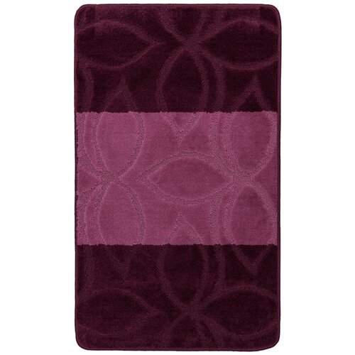 фото Малиново- фиолетовый коврик для ванной комнаты confetti bath maximus erdek 2576 aubergine прямоугольник (60*100 см)