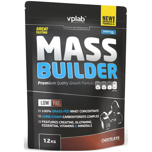 vplab mass builder mix 5шт банан 5шт ваниль по 100г Гейнер vplab Mass Builder, 1200 г, шоколад