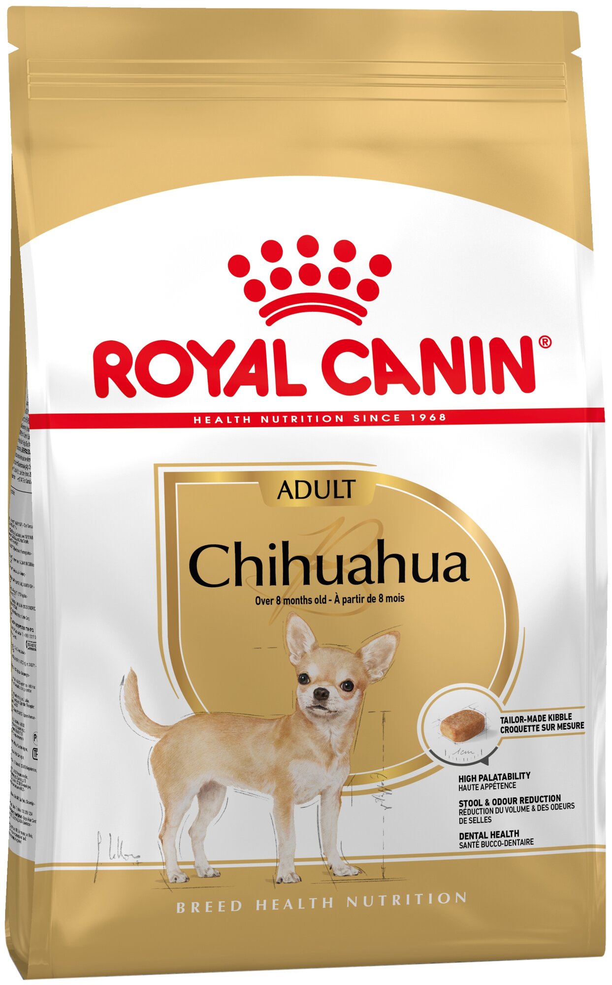 ROYAL CANIN Chihuahua Adult Сухой корм для собак породы Чихуахуа старше 8 месяцев, 1,5 кг