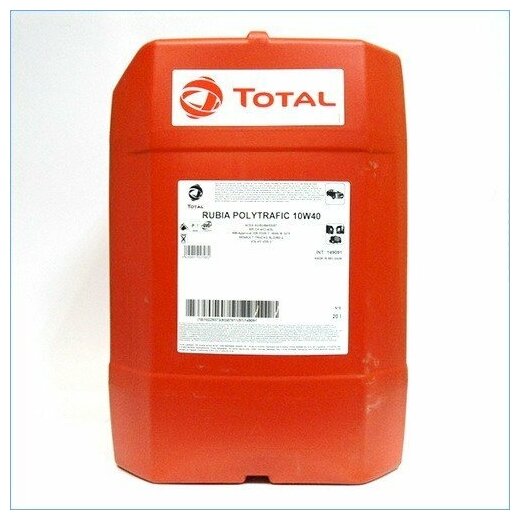 TotalEnergies Моторное Масло Rubia Polytrafic 10w40 20l Аналог 149091 Допуски И Спецификации: Acea A3;B3;B4;E5; E7; Api Ci-4;...