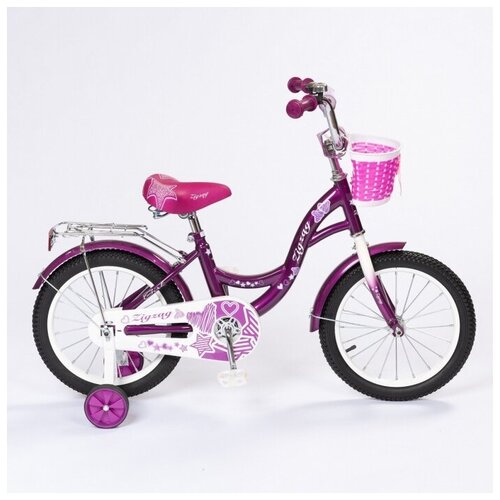 Велосипед 16 ZIGZAG GIRL фиолетовый велосипед 16 zigzag girl черный малиновый