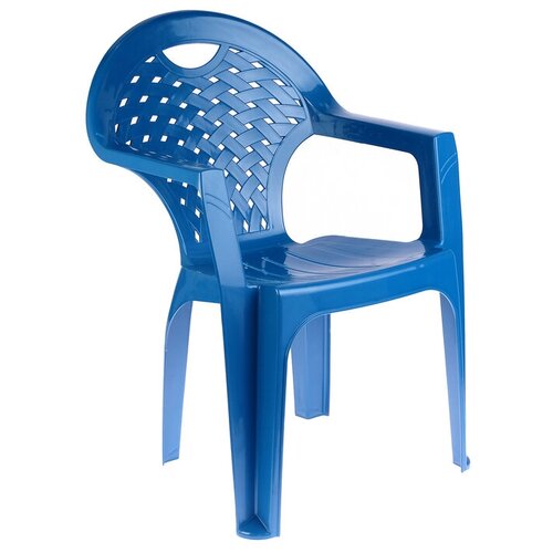Кресло, 58,5 х 54 х 80 см, цвет синий (1 шт.)