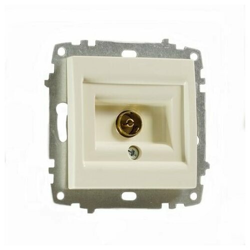 Розетка ТВ оконечная В Рамку Одинарная Кремовый IP20 ZENA EL-BI ABB арт. 609-010300-246