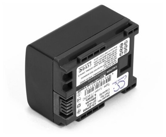 Аккумулятор для видеокамеры CANON LEGRIA FS10 FS100 FS11 FS20 FS200 FS21 FS22 FS30 ( BP-808 BP-808D PL238B.725) 890mAh