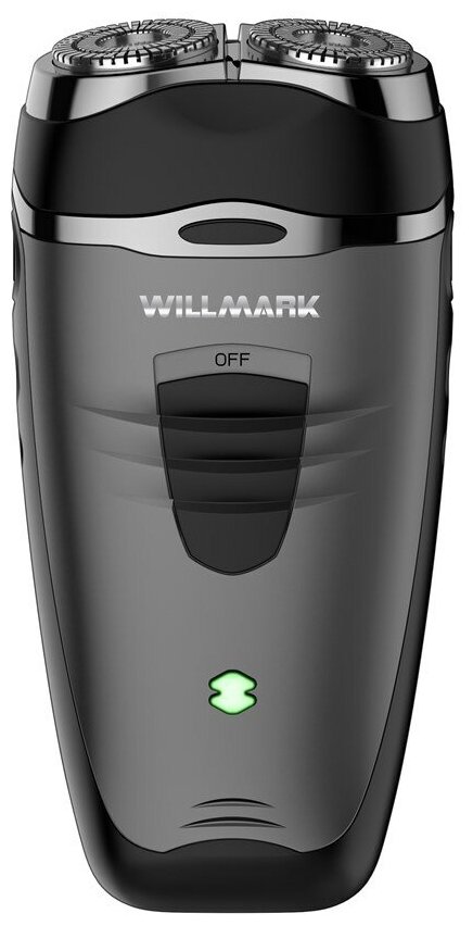 Бритва WILLMARK WFS-152B (NI-CD 300 мАч, авт. раб. 45м, заряд 8ч, 6100обм/мин, щетка, чехол) Серебристый