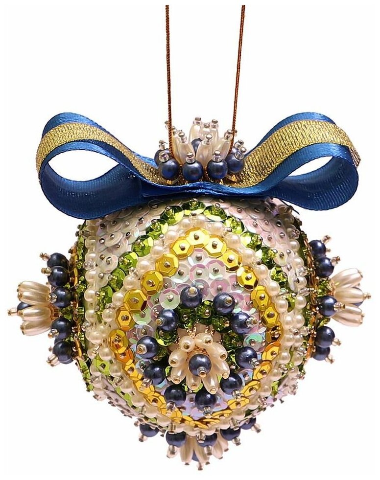 Набор для творчества Волшебная мастерская Новогодний шар из пайеток " Валенсия", диаметр 7см