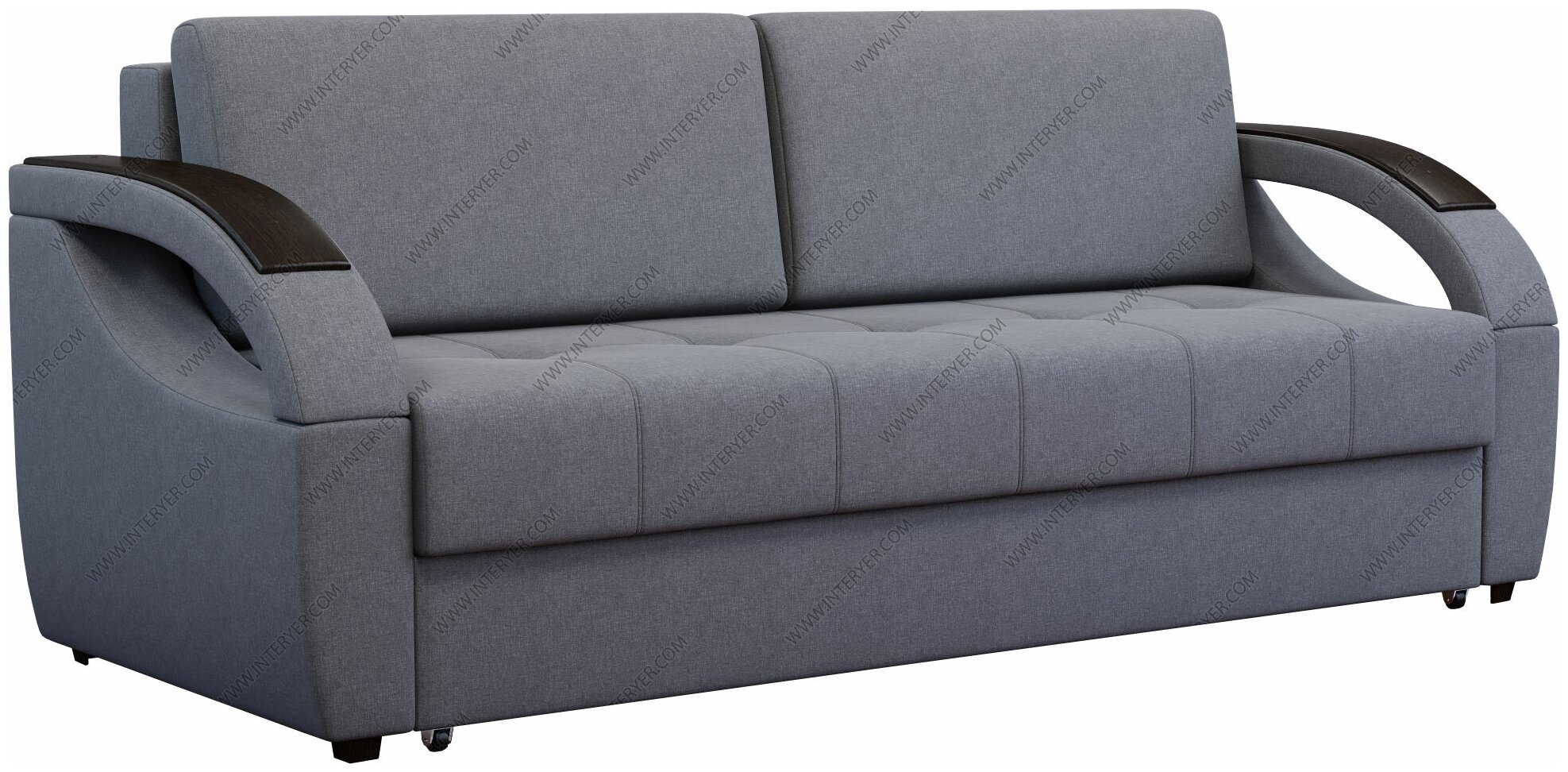 фото Диван еврокнижка Leticiya А Мартин Эко (Leticiya) А2 рогожка грей