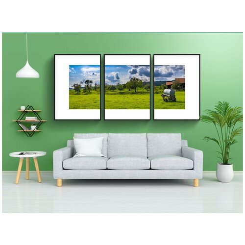 фото Набор модулных постеров для интерьера "бавария, сельского хозяйства, сельское хозяйство" 60x90 см. в тубусе, без рамки lotsprints