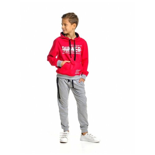 фото Спортивный костюм mini maxi, модель 5142, цвет красный/серый, размер 164