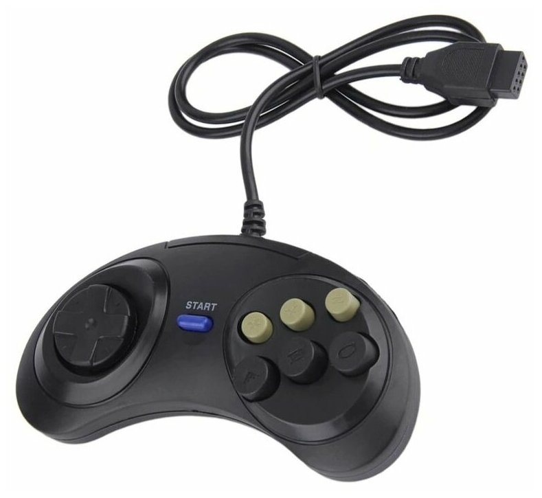 Джойстик 9 pin форма Sega (2 шт.), (узкий разъем) для Dendy