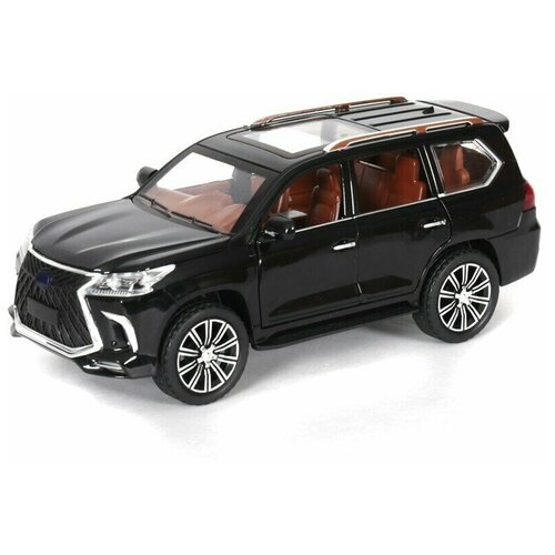 Модель машины Lexus LX570 1:24 свет, звук, инерция no name m923x 1 модель автомобиля lexus lx570 металлическая 1 24 свет звук