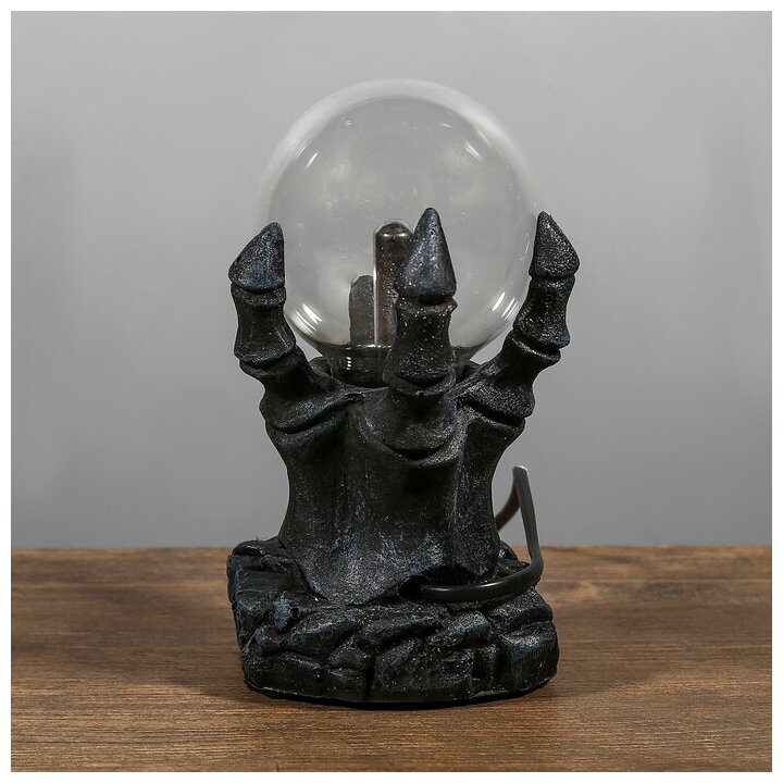 Плазменный шар "Призрачная рука" 9х9х17 см - фотография № 5