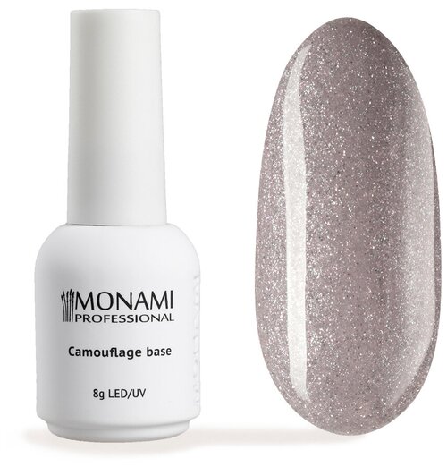 Monami Базовое покрытие Camouflage base Аurora, lilac, 8 мл, 8 г