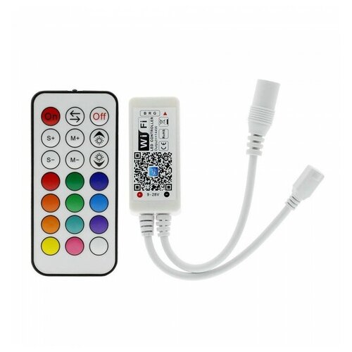 фото Мини wi-fi контроллер для rgb светодиодной ленты с радио пультом 21 кнопка led-profit
