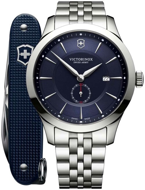 Наручные часы VICTORINOX Alliance, серебряный, синий