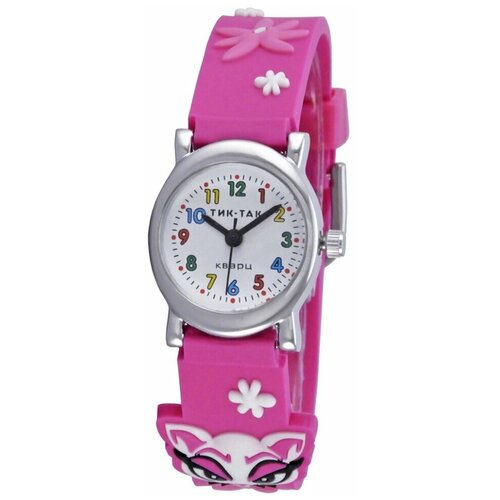 наручные стрелочные часы тик так н107 2 бабочки Наручные часы Тик-Так, розовый