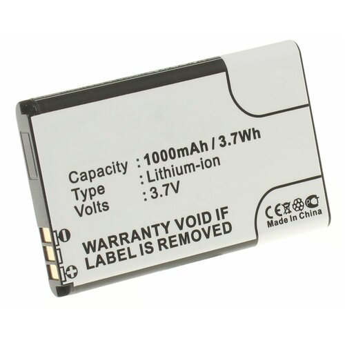 Аккумулятор iBatt iB-U10-M288 1000mAh для Nokia E60, N-Gage 2600, N-Gage 3120, 2600 classic, 6230, 7610, 6681, 6630, 6270, 6555, X2-02, аккумуляторная батарея для nokia 6270 bl 5c premium