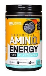 Фото Optimum Nutrition Amino Energy plus UC-II Collagen, 270 г / 30 порций, Fruit Fiesta / Фруктовый Праздник