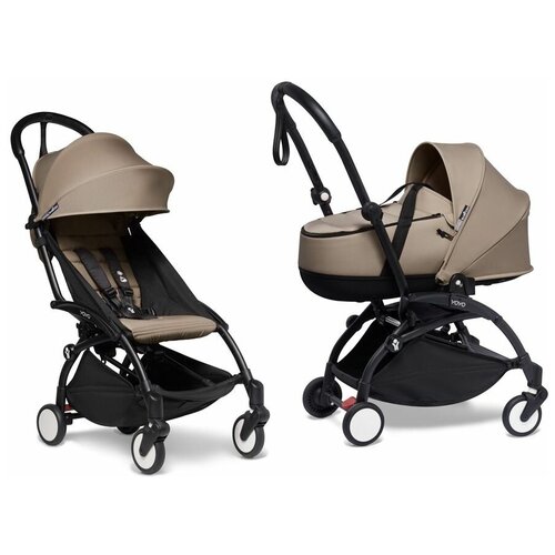 Коляска 2 в 1 BabyZen (Бэбизен) YOYO2 Bassinet Taupe рама черная рама для коляски babyzen yoyo2 бэбизен йойо черная без текстиля ru10109 02