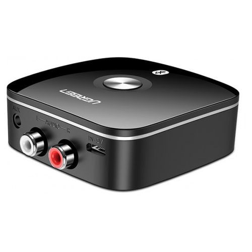 Bluetooth ресивер Ugreen с поддержкой aptX HD, Bluetooth 5.1, RCA, AUX ресивер ugreen cm596 black 90748