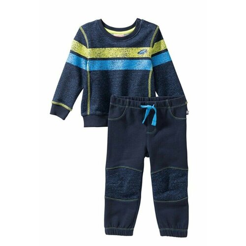фото Комплект одежды для мальчиков, брюки и кофта, повседневный стиль, размер 74, синий nkd