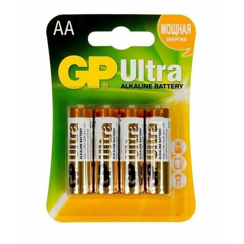Батарейки алкалиновые GP Ultra Alkaline AALR6 - 4 шт 701₽