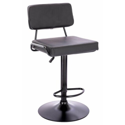 Барный стул Bit(экокожа), Черный