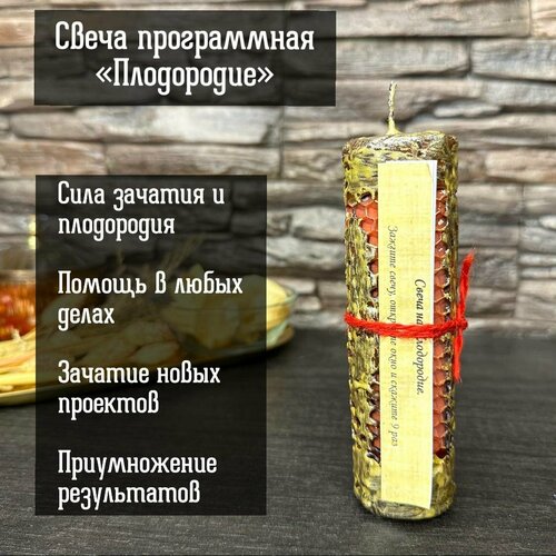 Свеча программная Плодородие от Алёны Полынь