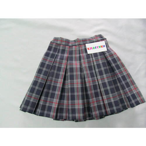 фото Школьная юбка классики, размер 42, мультиколор