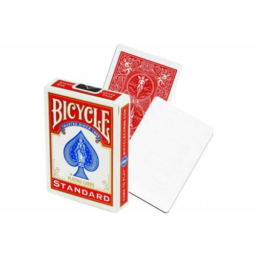 Карты Bicycle Blank Face Red Back игральные карты для фокусов bicycle blank face blue back пустое лицо синие