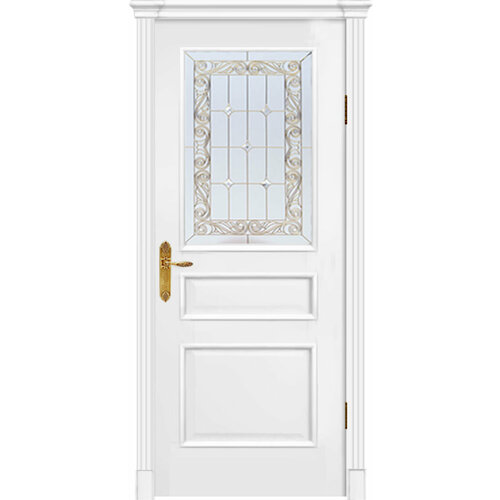 Межкомнатная дверь Dariano Чикаго витраж Мотив эмаль