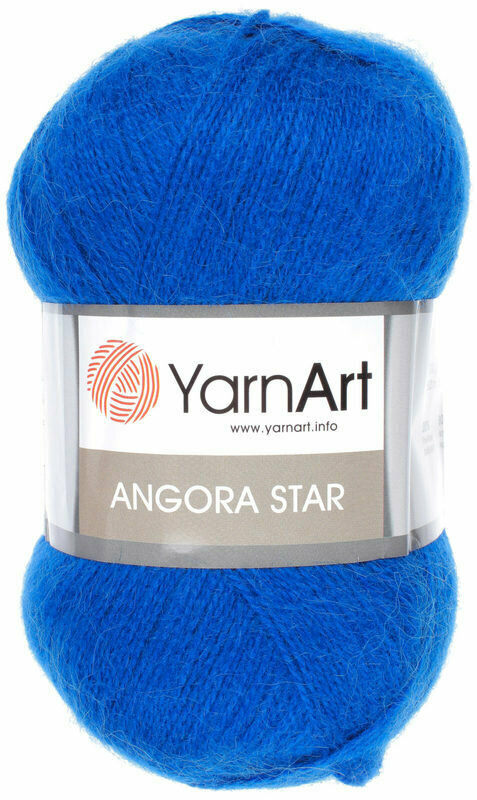 Пряжа YarnArt Angora Star (Ярнарт Ангора Стар) Нитки для вязания, 100г, 500м, 20% шерсть 80% акрил, цвет 152 ультрамарин, 1 шт.